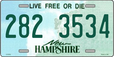 NH license plate 2823534