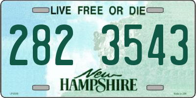 NH license plate 2823543