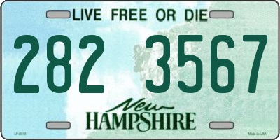 NH license plate 2823567