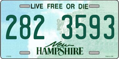 NH license plate 2823593