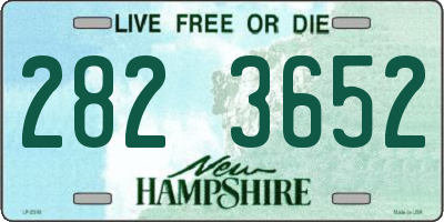 NH license plate 2823652