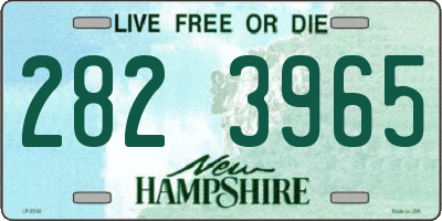 NH license plate 2823965