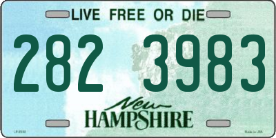 NH license plate 2823983