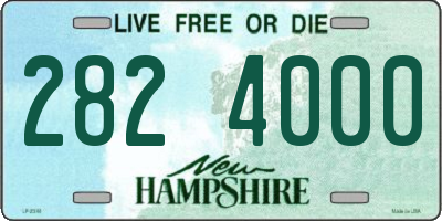 NH license plate 2824000