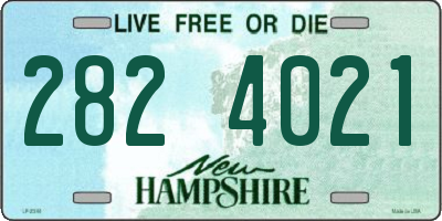 NH license plate 2824021