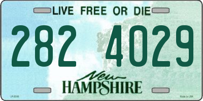 NH license plate 2824029
