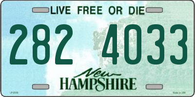 NH license plate 2824033