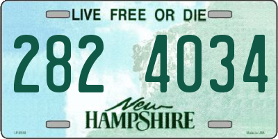 NH license plate 2824034