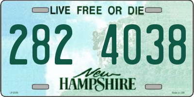 NH license plate 2824038