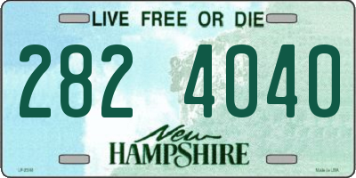 NH license plate 2824040