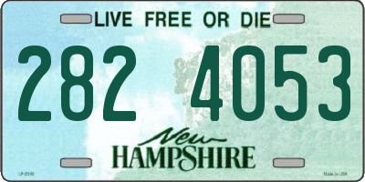 NH license plate 2824053