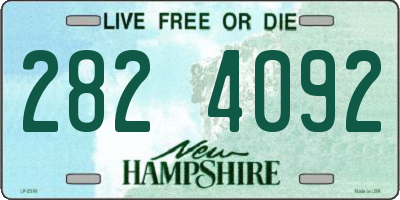 NH license plate 2824092