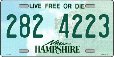 NH license plate 2824223