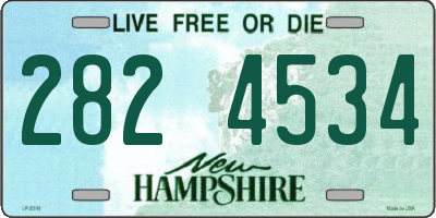 NH license plate 2824534