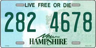 NH license plate 2824678