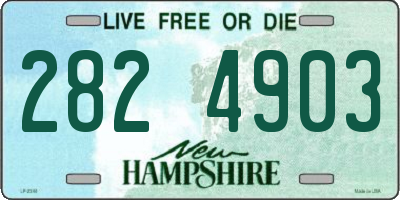 NH license plate 2824903