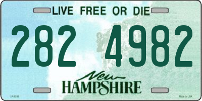 NH license plate 2824982