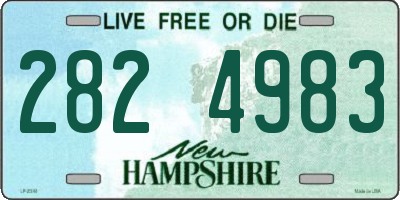 NH license plate 2824983