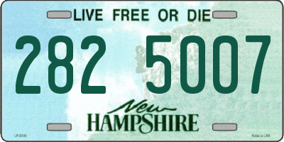 NH license plate 2825007