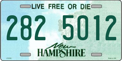 NH license plate 2825012