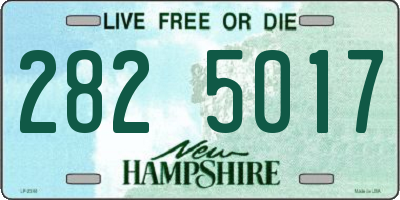 NH license plate 2825017