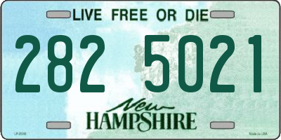 NH license plate 2825021