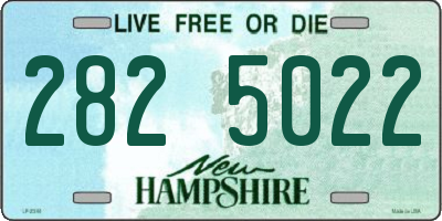 NH license plate 2825022