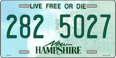 NH license plate 2825027