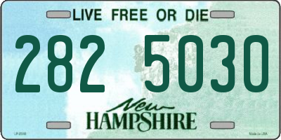 NH license plate 2825030