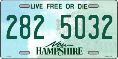 NH license plate 2825032