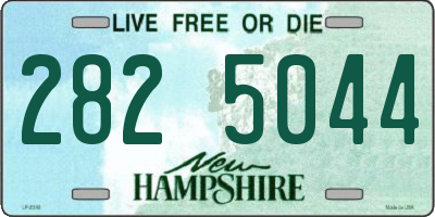 NH license plate 2825044