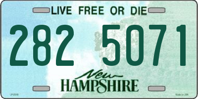 NH license plate 2825071