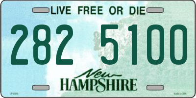 NH license plate 2825100