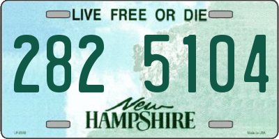 NH license plate 2825104