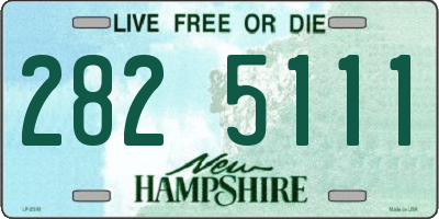 NH license plate 2825111