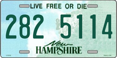 NH license plate 2825114