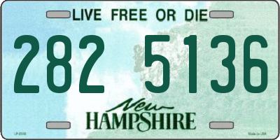 NH license plate 2825136