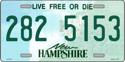 NH license plate 2825153
