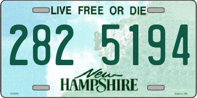 NH license plate 2825194