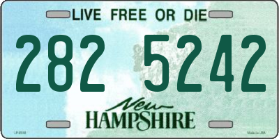 NH license plate 2825242