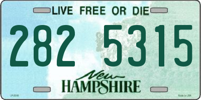 NH license plate 2825315