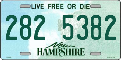 NH license plate 2825382