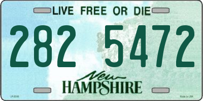 NH license plate 2825472