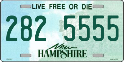 NH license plate 2825555