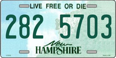 NH license plate 2825703