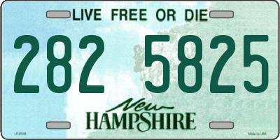 NH license plate 2825825