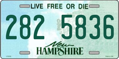 NH license plate 2825836