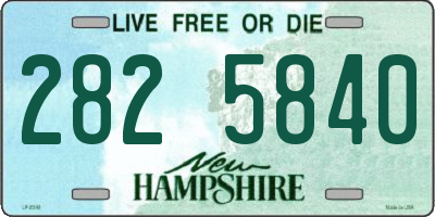 NH license plate 2825840