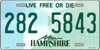 NH license plate 2825843