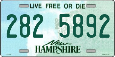 NH license plate 2825892